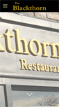 Mobile Screenshot of blackthornrestaurant.com